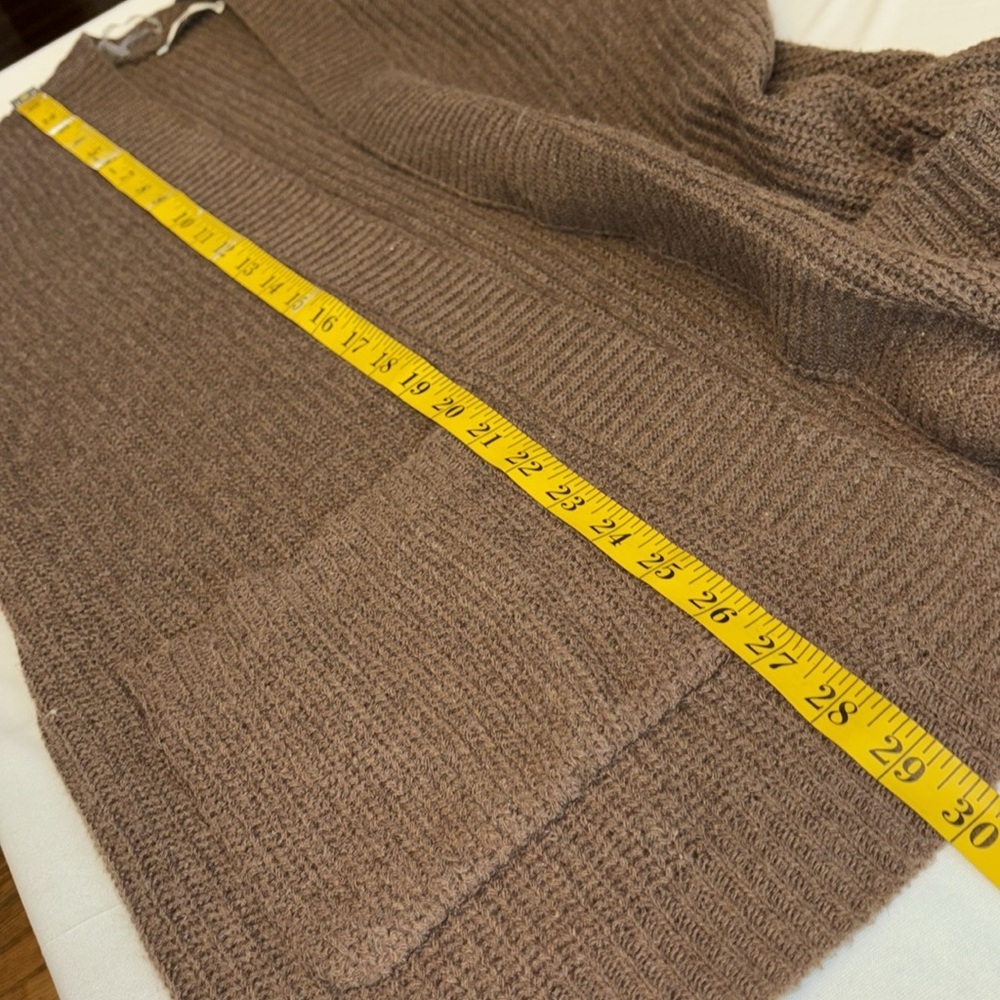 Andree by Unit fisherman’s cardigan sweater drape front pockets size medium - Picture 3 of 8